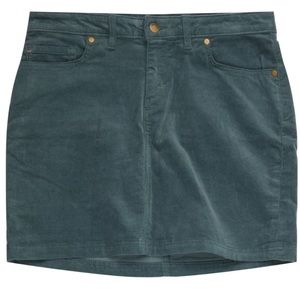 Patagonia steal blue corduroy skirt